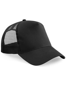 Beechfield CB640B Junior Snapback Trucker - Black/Black - One Size