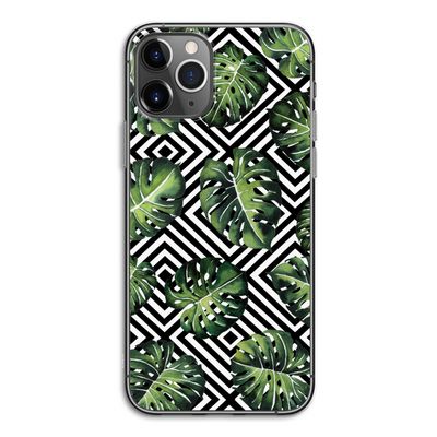 Geometrische jungle: iPhone 11 Pro Transparant Hoesje