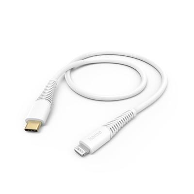 Hama USB-Kabel, USB-C naar Lightning, 1.5m Oplader Wit