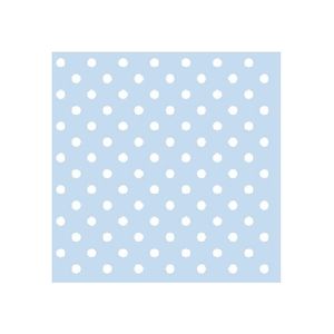 20x Servetten met stippen blauw 3-laags