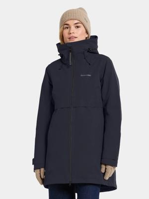 Didriksons Helle Parka Jas Dames Dark Night Blue 38