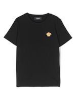 Versace Kids t-shirt en coton à patch Medusa Head - Noir