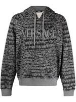 Versace hoodie à imprimé Coccodrillo - Gris - thumbnail