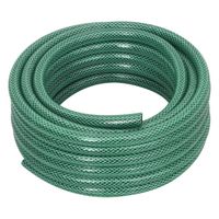 vidaXL Tuinslang met koppelingsset 0,5'' 30 m PVC groen - thumbnail