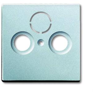 Busch-Jaeger 2CKA001724A4262 Aansluitdoos voor satellietschotel Afdekking Aluminium, Witaluminium (RAL 9006) 1 stuk(s)