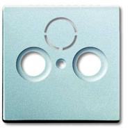 Busch-Jaeger 2CKA001724A4262 Aansluitdoos voor satellietschotel Afdekking Aluminium, Witaluminium (RAL 9006) 1 stuk(s)