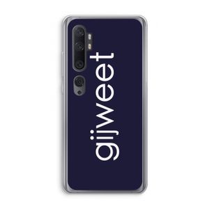 Gijweet: Xiaomi Mi Note 10 Pro Transparant Hoesje