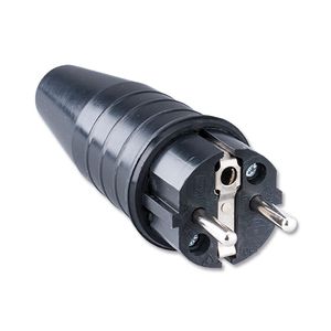 Volrubber stekker 16A 250V Randaarde en pen aarde (Belgie) Keraf Type 521