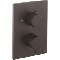 Crosswater MPRO Crossbox Douchekraan Inbouw - thermostatisch - 3 functies - zwart mat PROCB2500LBPM - thumbnail