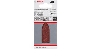 Bosch Accessories C430 Expert for Wood and Paint 2608605167 Deltaschuurpapier Ongeperforeerd Korrelgrootte 60 (l x b) 130 mm x 60 mm 5 stuk(s)