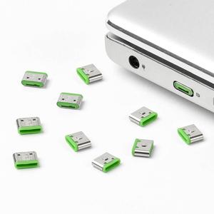 Smartkeeper CL04P1GN Sleutel voor USB-C-poort Set van 10 stuks Groen Zonder sleutel