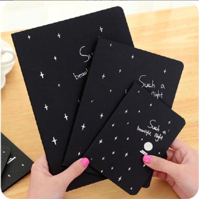 Sketchbook dagboek tekening schilderij graffiti zachte cover zwart papier schetsboek notebook Office school supplies gift grootte: L 16K