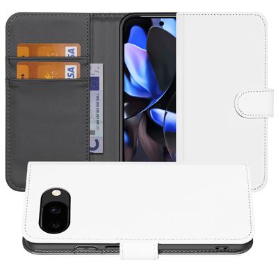 Google Pixel 9a | Book Case | Wit met Pasjeshouder Bescherming en Stijl Google Pixel 9a | Book Case | Wit met Pasjeshouder Bescherming en Stijl