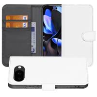 Google Pixel 9a | Book Case | Wit met Pasjeshouder Bescherming en Stijl