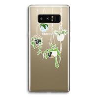 Hang In There: Samsung Galaxy Note 8 Transparant Hoesje