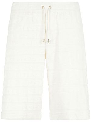 Giuseppe Zanotti bermuda en tissu éponge - Blanc