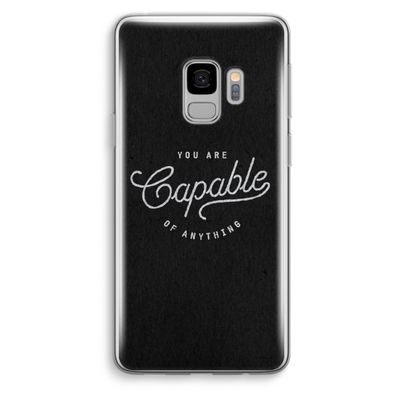 Capable: Samsung Galaxy S9 Transparant Hoesje