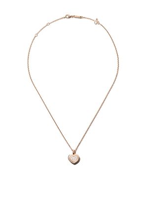 Chopard 18kt rose gold Happy Diamonds Icons pendant necklace