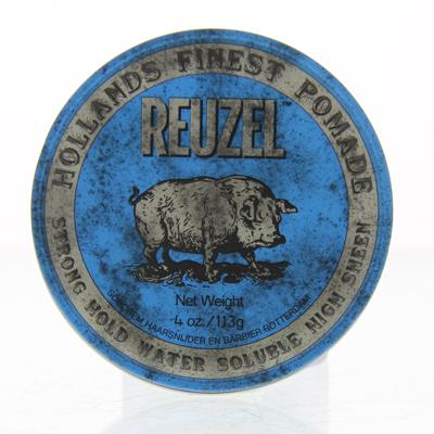Reuzel Strong Hold Water Soluble High Sheen Pomade Blue 113gr