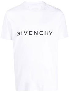 Givenchy t-shirt en coton à logo imprimé - Blanc