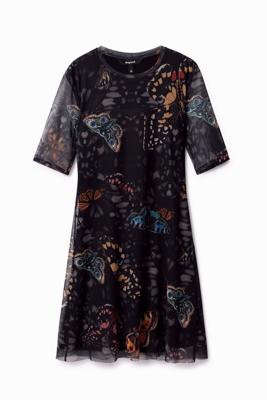 Slim fit jurk tot op de knie - BLACK - XL