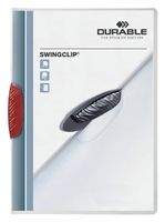 Durable Swingclip stofklepmap Polypropyleen (PP) Rood - thumbnail