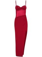 Nicholas robe-bustier Solara à coupe longue - Rouge