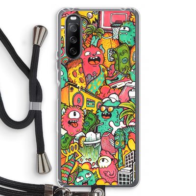Vexx City: Sony Sony Xperia 10 III Transparant Hoesje met koord