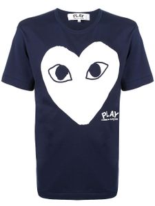 Comme Des Garçons Play t-shirt à logo imprimé - Bleu