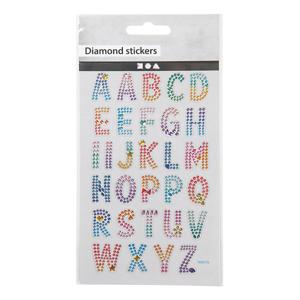 Creativ Company Diamant stickers alfabet, 1 vel