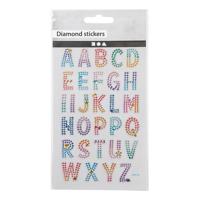 Creativ Company Diamant stickers alfabet, 1 vel