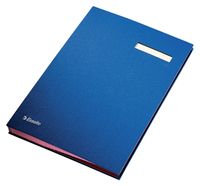 Vloeiboek Esselte 6210 karton 20tabs blauw - thumbnail