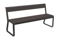 Fermob Bellevie bench tuinbank met rugleuning Liquorice