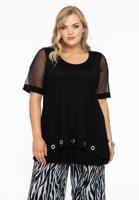 Yoek Tuniek flare eyelets | Zwart | Maat 54/56