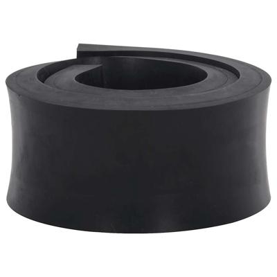 VidaXL Rubberen rand voor sneeuwploeg 120x10x2 cm zwart