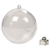 Creativ Company decoratie kerstballen tweedelig, 5st.