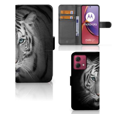 Motorola Moto G84 | Telefoonhoesje | Met pasjeshouder | Tijger