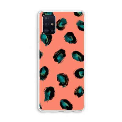 Pink Cheetah: Galaxy A51 4G Transparant Hoesje