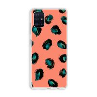 Pink Cheetah: Galaxy A51 4G Transparant Hoesje Pink Cheetah: Galaxy A51 4G Transparant Hoesje