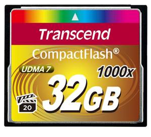Transcend 1000x CompactFlash 32GB flashgeheugen MLC