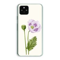 Purple poppy: Google Pixel 5a 5G Transparant Hoesje