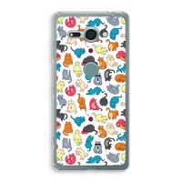 Kleurrijke katten: Sony Xperia XZ2 Compact Transparant Hoesje