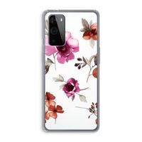 Geschilderde bloemen: OnePlus 9 Pro Transparant Hoesje