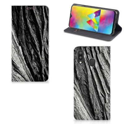 Book Wallet Case Samsung Galaxy M20 Boomschors Grijs