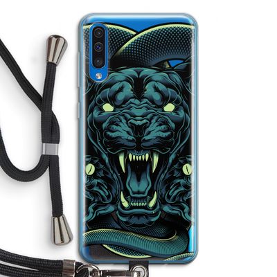 Cougar and Vipers: Samsung Galaxy A50 Transparant Hoesje met koord
