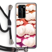 Katoen Wolken: Huawei P40 Pro Transparant Hoesje met koord
