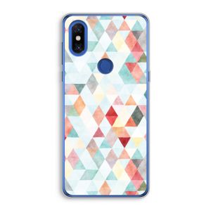 Gekleurde driehoekjes pastel: Xiaomi Mi Mix 3 Transparant Hoesje