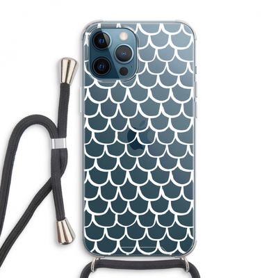 Dakpannetjes: iPhone 12 Pro Max Transparant Hoesje met koord