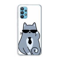 Cool cat: Samsung Galaxy A32 4G Transparant Hoesje