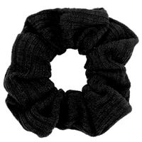 scrunchie Geweven Black